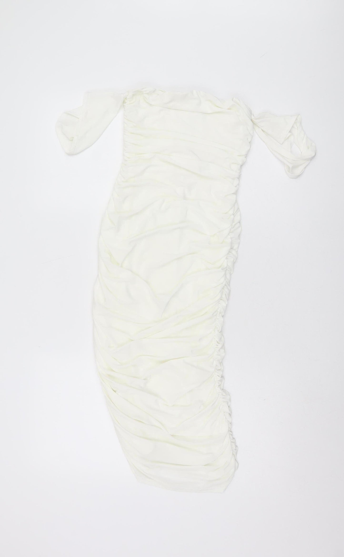 Femme Luxe Women’s Ruched Dress White Size 6