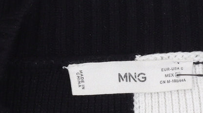 MNG Women's Black White Pullover Jumper, Size 8
