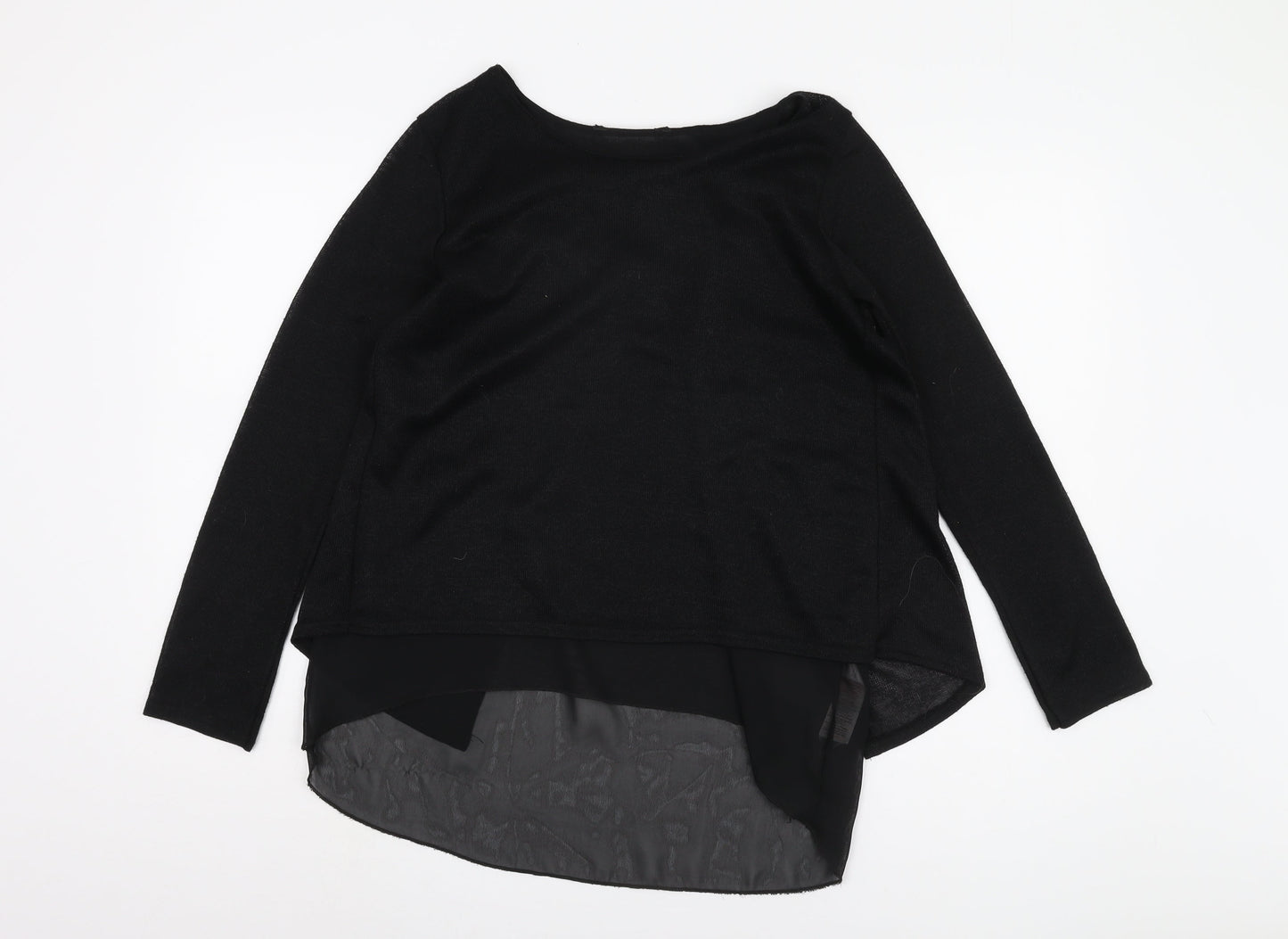 New Look Women's Black Boat Neck T-Shirt M