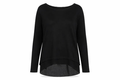 Womens UK Size M New Look Black Basic T-Shirt
