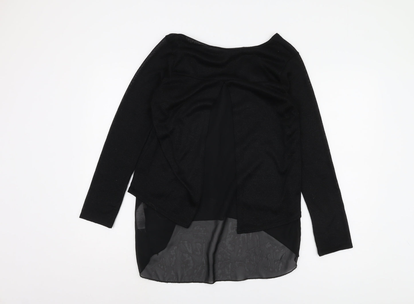 New Look Women's Black Boat Neck T-Shirt M