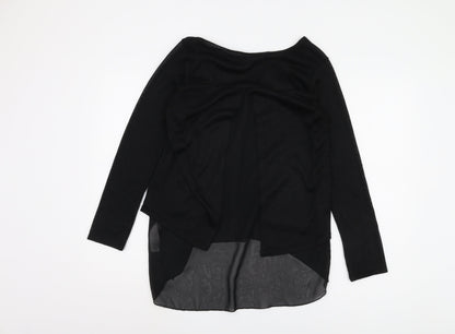 New Look Women's Black Boat Neck T-Shirt M