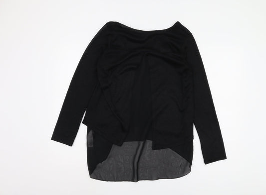 New Look Women's Black Boat Neck T-Shirt M