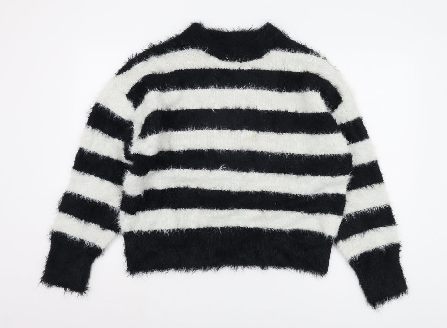 A New Day Women's Black Striped Jumper L