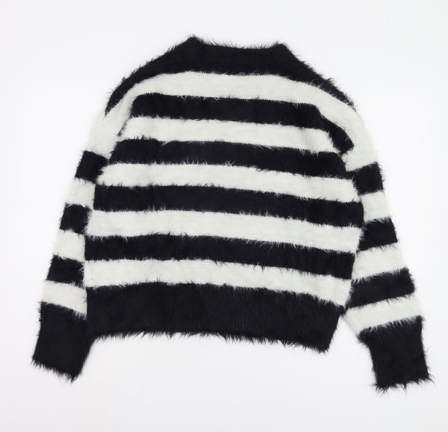 A New Day Women's Black Striped Jumper L