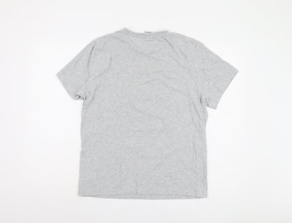 The Grinch Men's Grey Short Sleeve T-Shirt, Size M