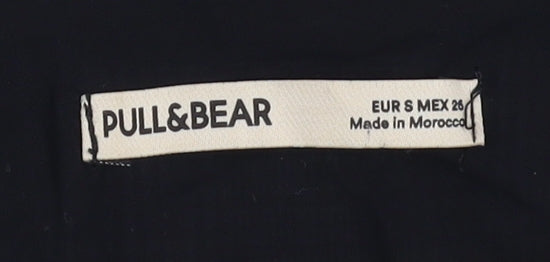 Pull&Bear Women's Grey Check Dungaree Dress - Size 8