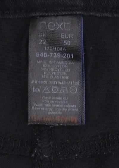 Next Women's Black Jeans Size 22 Dark Wash
