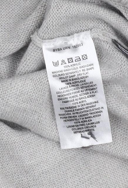 French Connection Men's Grey Collared Pullover Jumper