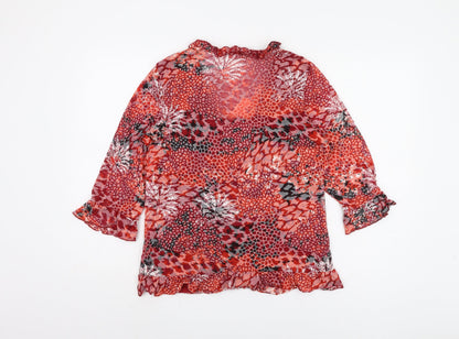 Womens UK Size 18 Marks and Spencer Red Basic Blouse