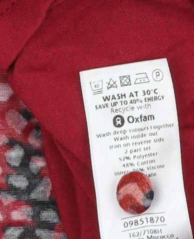 Womens UK Size 18 Marks and Spencer Red Basic Blouse