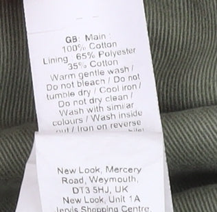 New Look Women's Green Cargo Trousers Size 6