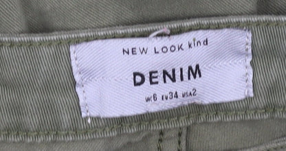 New Look Women's Green Cargo Trousers Size 6