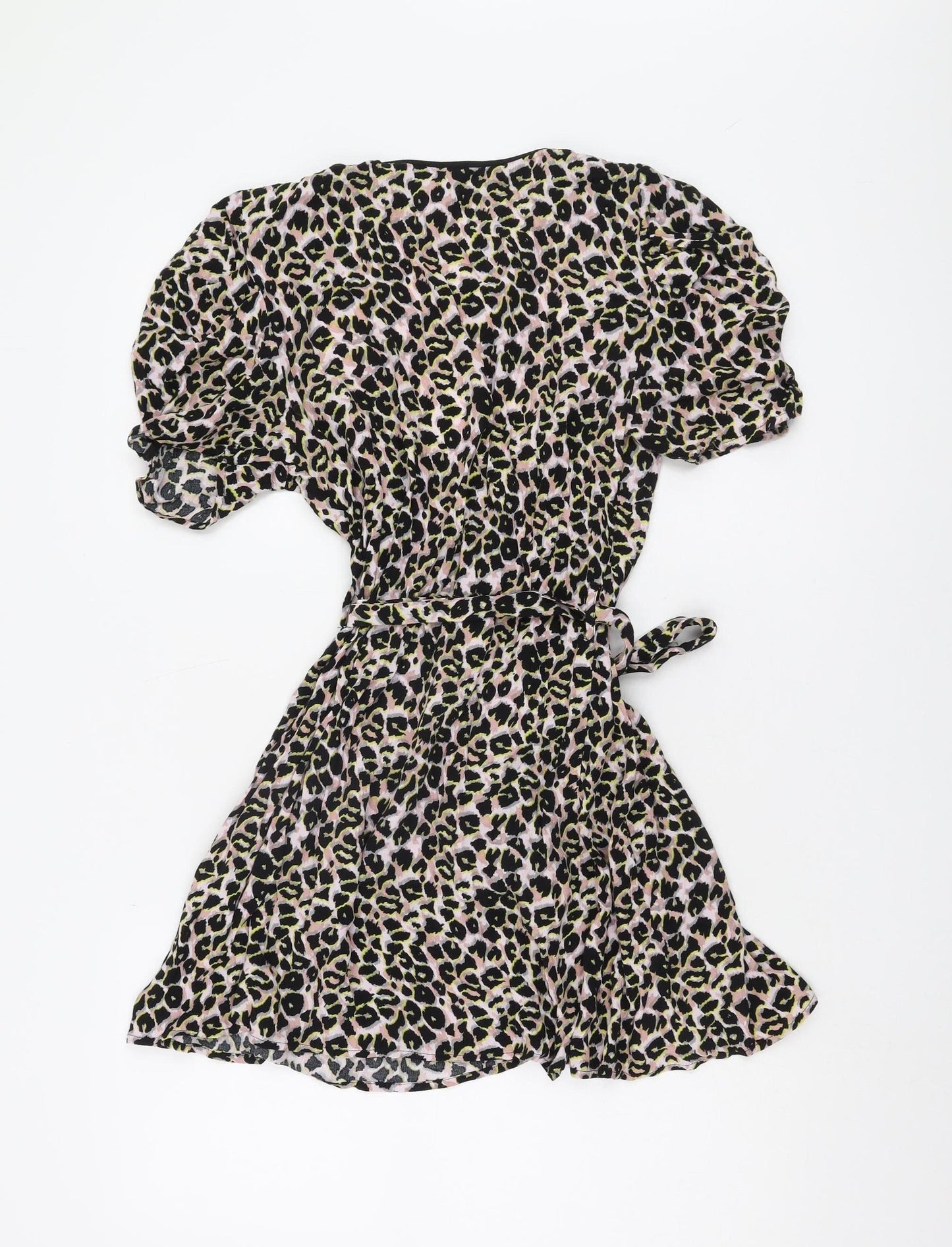Topshop Women's Animal Print Wrap Dress