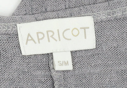 Womens UK Size S Apricot Grey Tunic Jumper