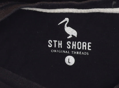 STH Shore Men's Black Car Graphic T-Shirt, Size L