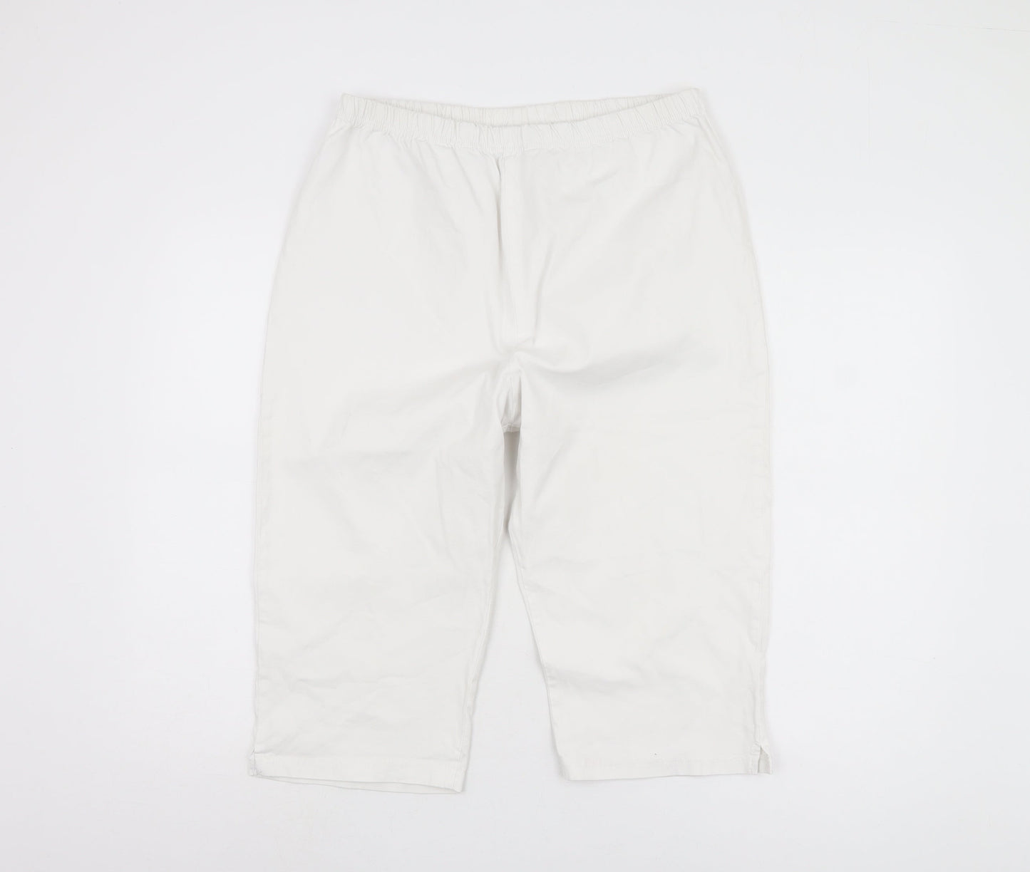 East Coast Trading Co Women's White Trousers Size 22