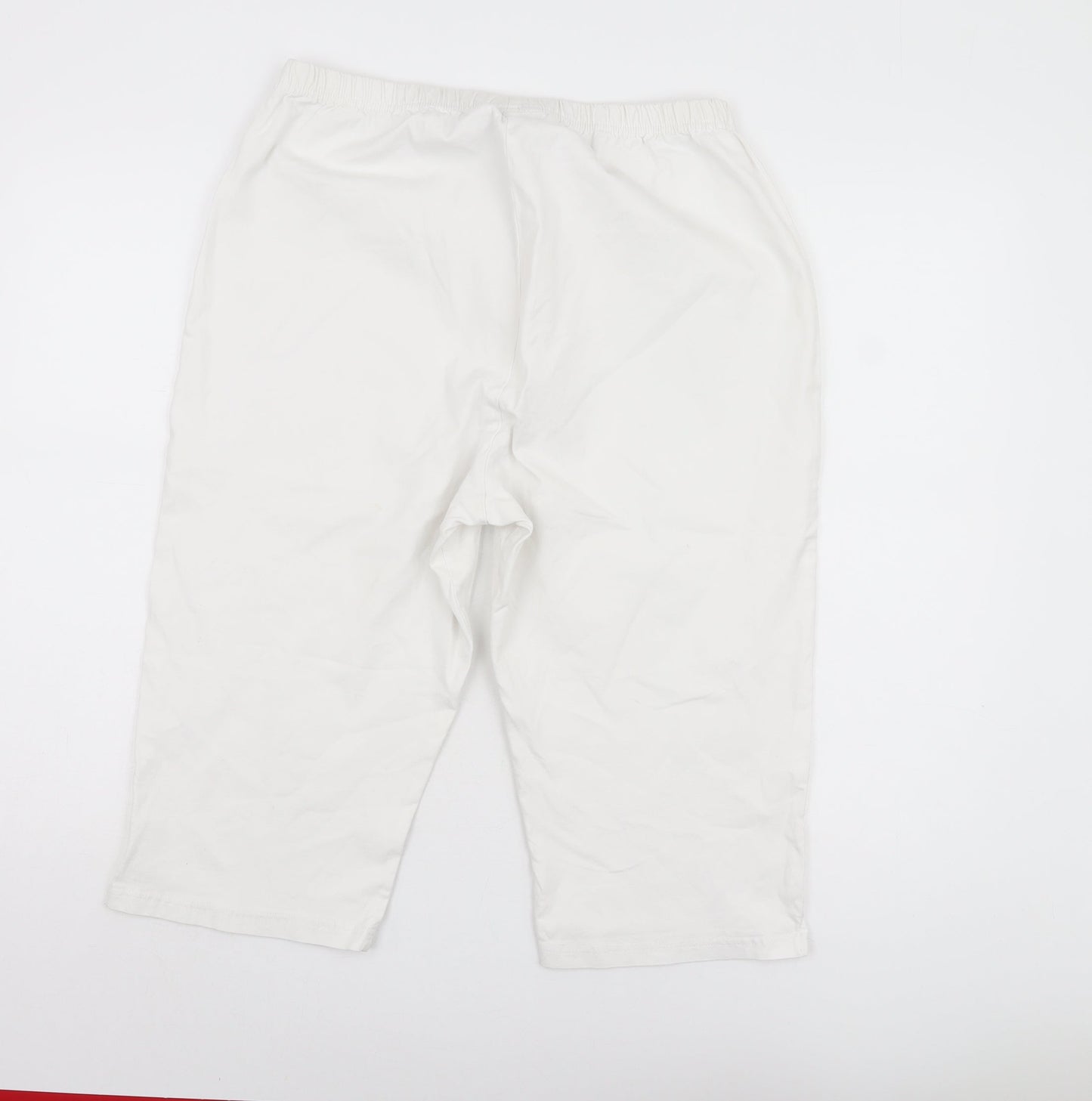 East Coast Trading Co Women's White Trousers Size 22