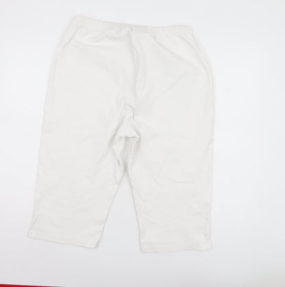 East Coast Trading Co Women's White Trousers Size 22