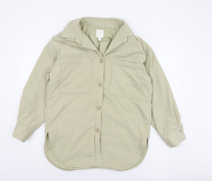 Womens UK Size XS H&M Beige Basic Jacket