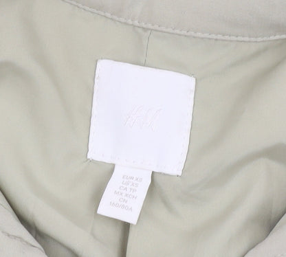 Womens UK Size XS H&M Beige Basic Jacket