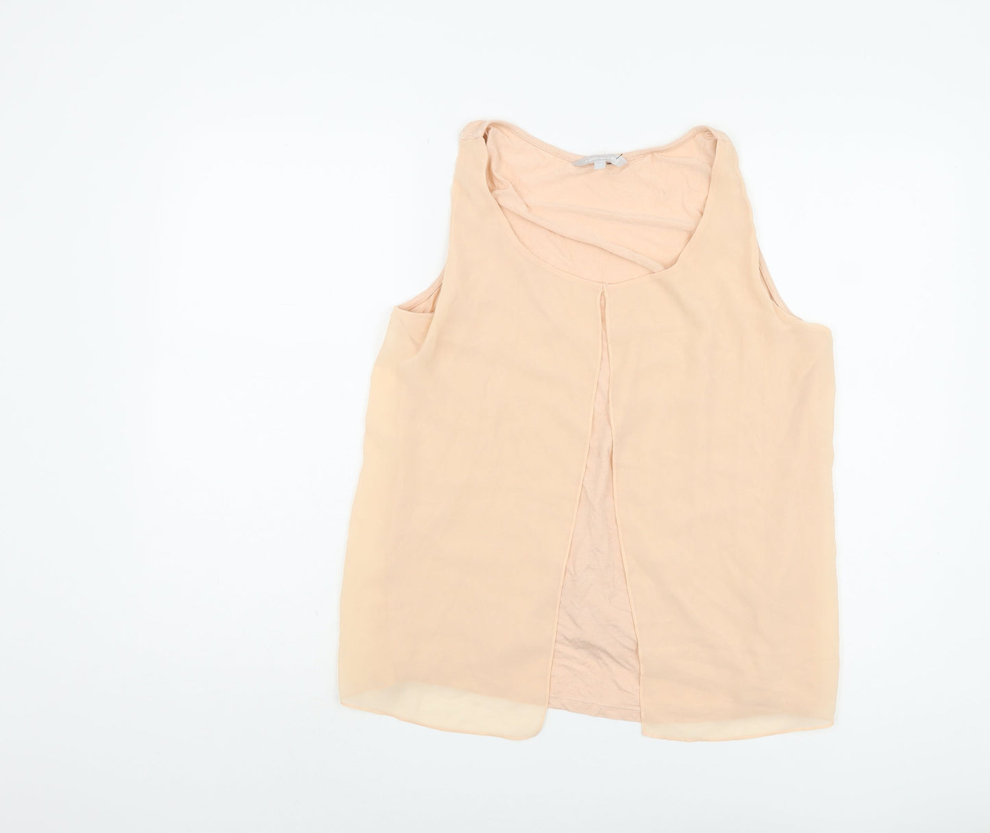 Womens UK Size 14 Red Herring Beige Basic Tank