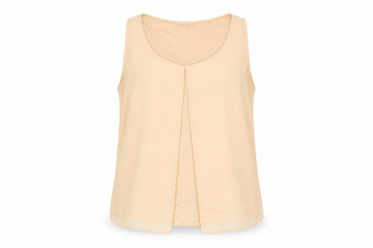 Womens UK Size 14 Red Herring Beige Basic Tank