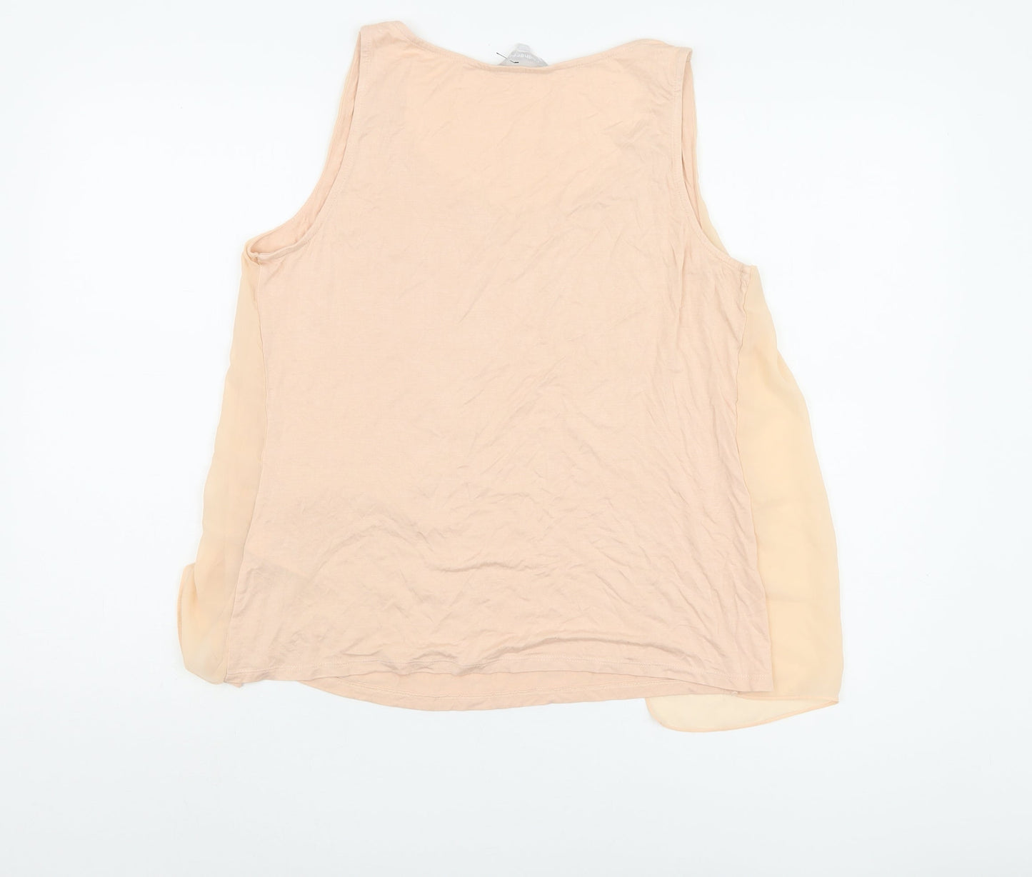 Womens UK Size 14 Red Herring Beige Basic Tank