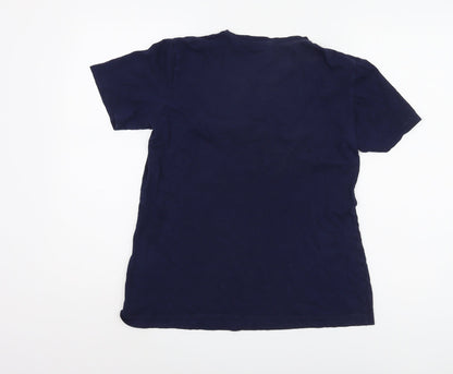 Womens UK Size S DKNY Blue Basic T-Shirt