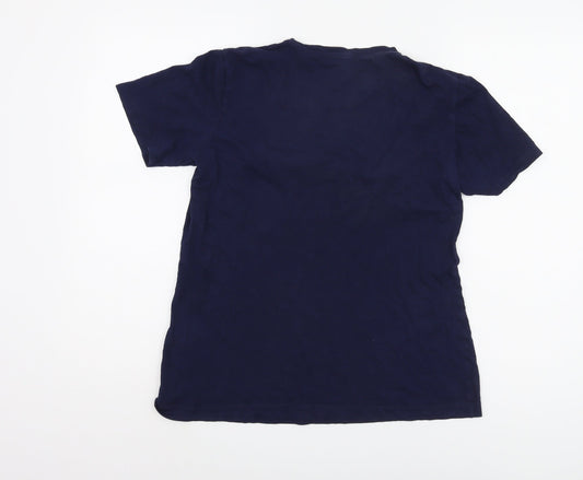 Womens UK Size S DKNY Blue Basic T-Shirt