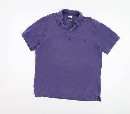 Joules Men's Purple Classic Fit Polo Shirt - S