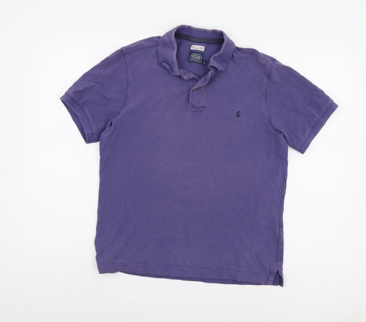 Joules Men's Purple Classic Fit Polo Shirt - S