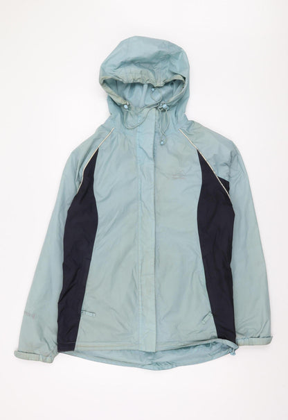 Womens UK Size 12 Peter Storm Blue Rain Coat