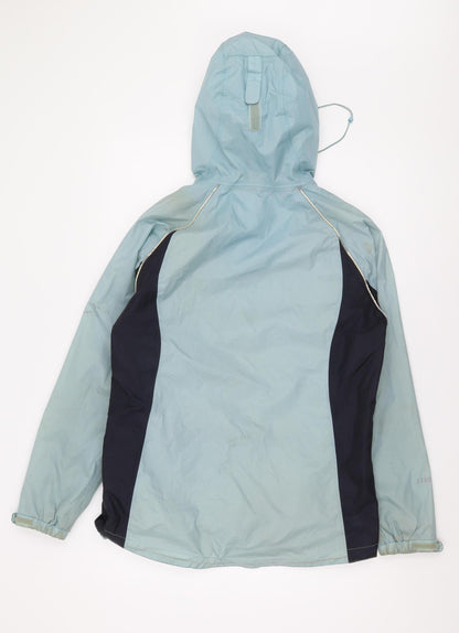 Womens UK Size 12 Peter Storm Blue Rain Coat