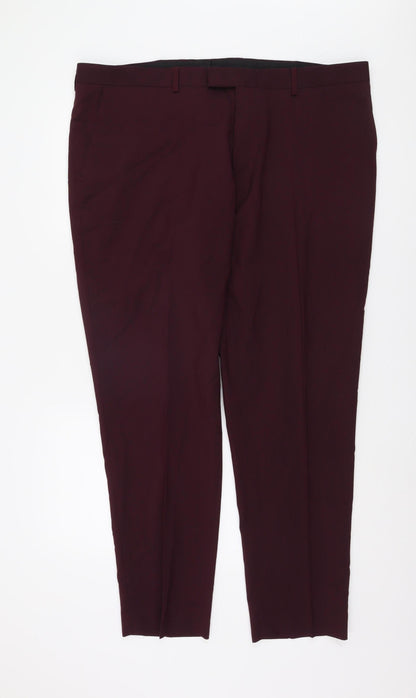 River Island Men's Red Formal Trousers - 42R