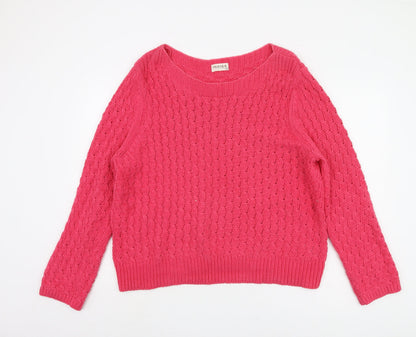 Womens UK Size 20 Marks and Spencer Pink Pullover Jumper