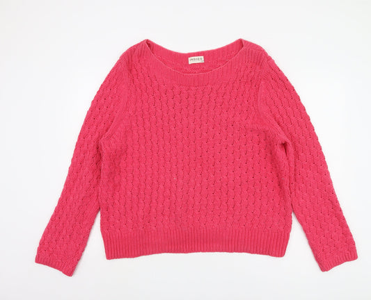 Womens UK Size 20 Marks and Spencer Pink Pullover Jumper