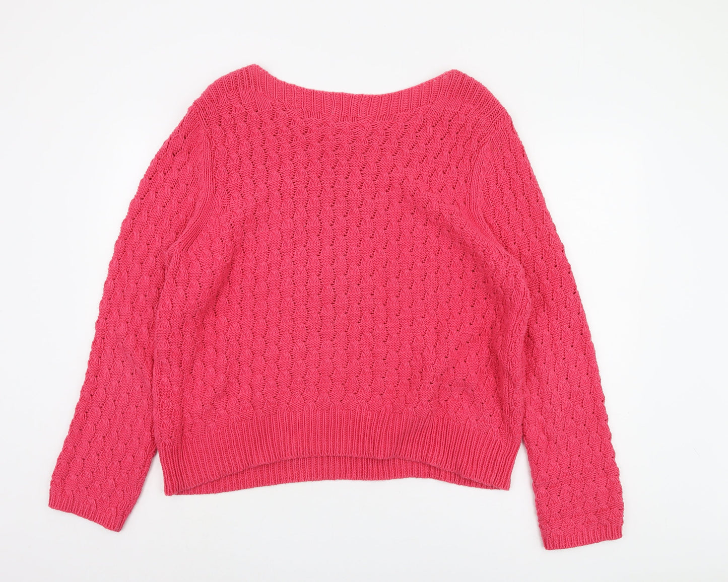 Womens UK Size 20 Marks and Spencer Pink Pullover Jumper