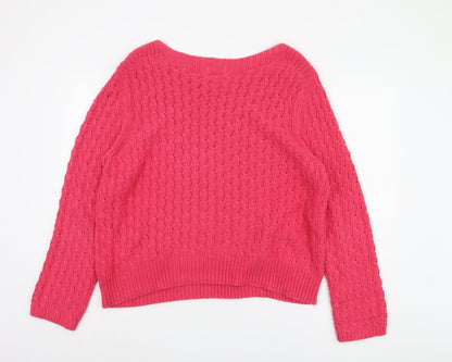 Womens UK Size 20 Marks and Spencer Pink Pullover Jumper