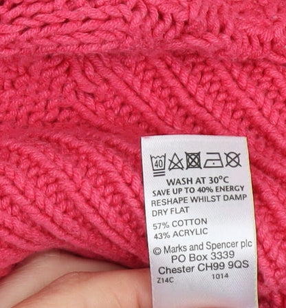 Womens UK Size 20 Marks and Spencer Pink Pullover Jumper