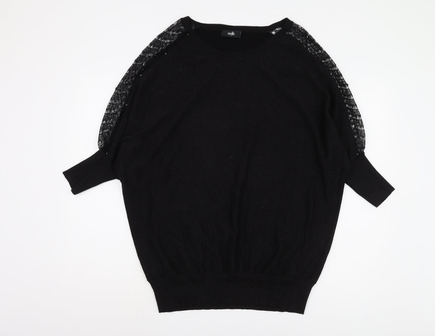 Womens UK Size L Wallis Black Pullover Jumper