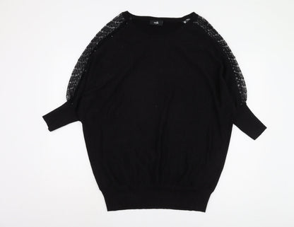 Womens UK Size L Wallis Black Pullover Jumper