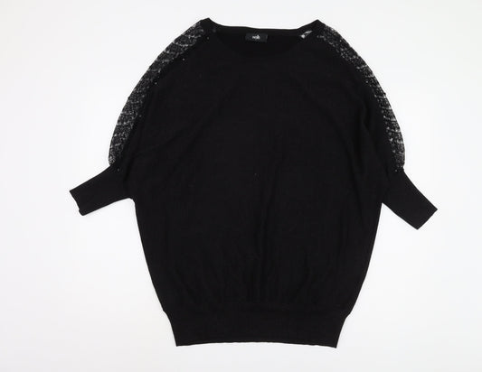Womens UK Size L Wallis Black Pullover Jumper