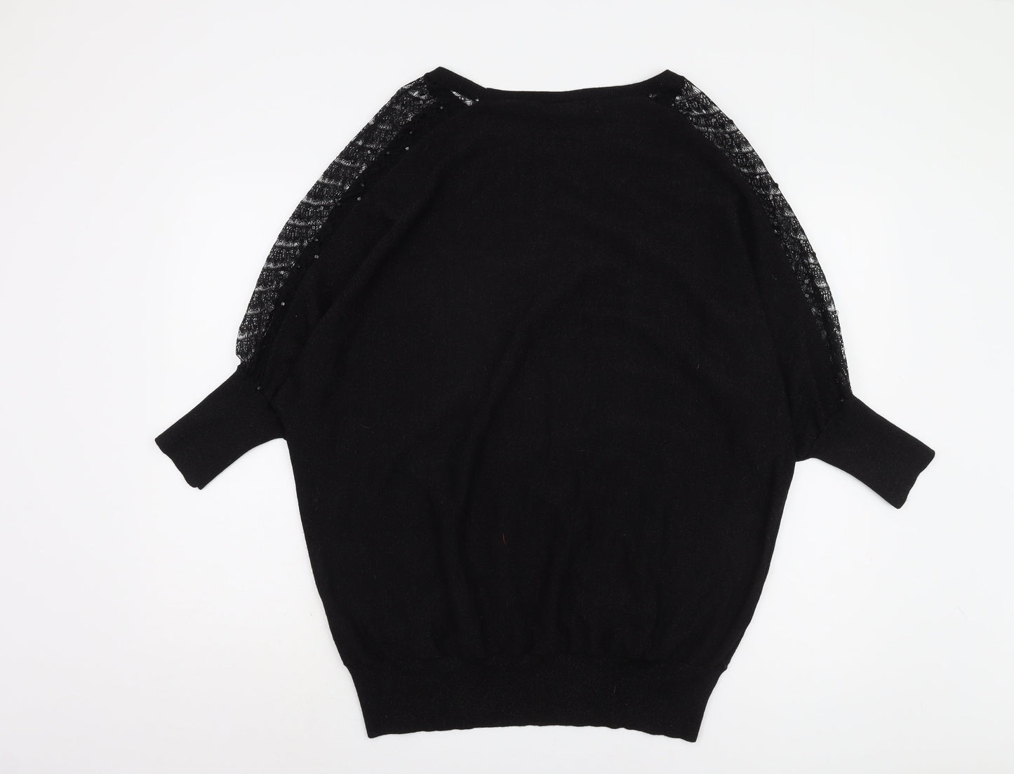 Womens UK Size L Wallis Black Pullover Jumper
