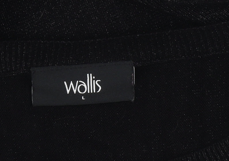 Womens UK Size L Wallis Black Pullover Jumper