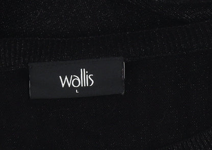 Womens UK Size L Wallis Black Pullover Jumper