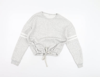 Marks and Spencer Girls Grey Sweatshirt Size 13-14 Crew Neck