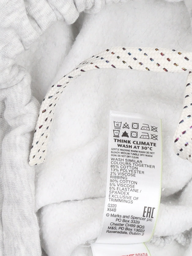 Marks and Spencer Girls Grey Sweatshirt Size 13-14 Crew Neck