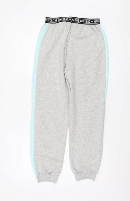 Marks and Spencer Girls Grey Jogger Trousers 13-14 Years