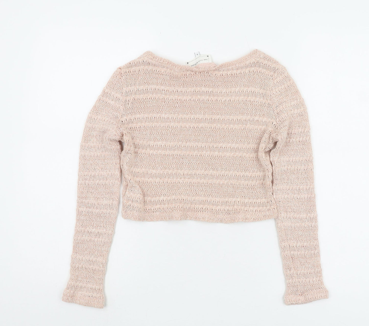 New Look Pink Women's Pullover Jumper, Size 8, Casual